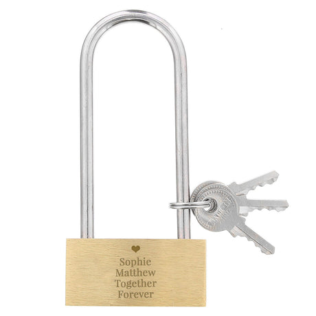 Personalised Engraved Love Padlock - Tools at Gift Moments