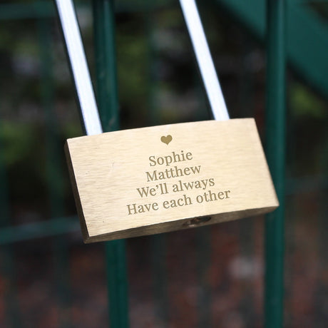 Personalised Engraved Love Padlock - Tools at Gift Moments