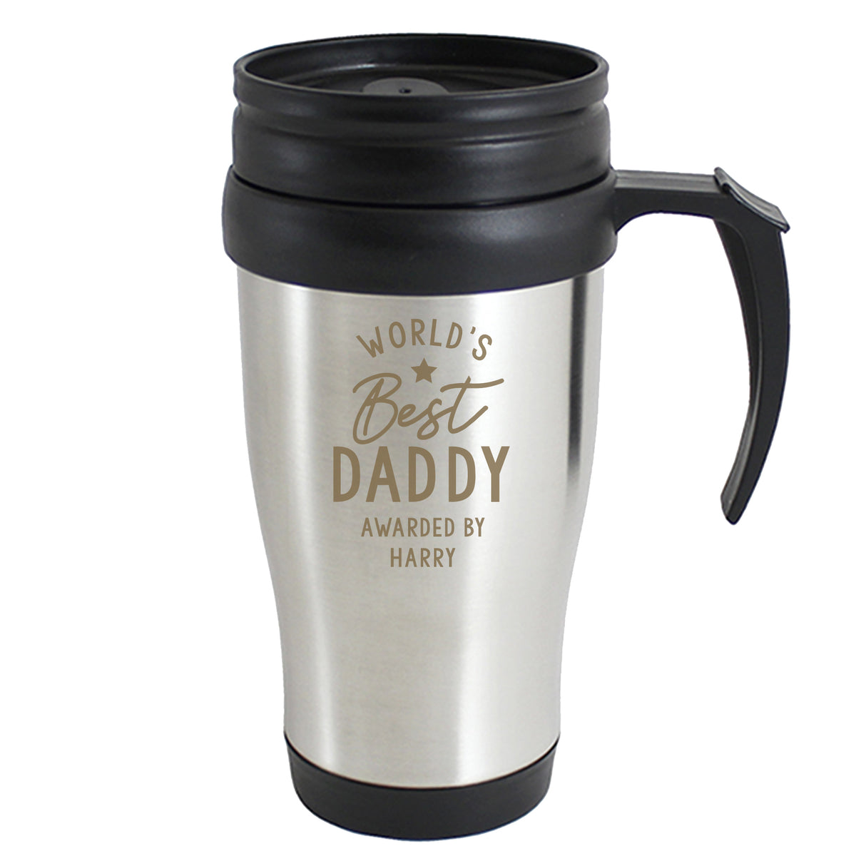 Personalised 'Worlds Best' Travel Mug - Travel Mugs at Gift Moments