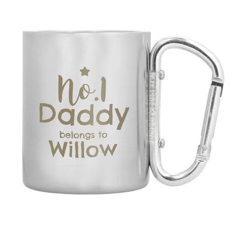 Personalised No.1 Daddy Stainless Steel Mug - Outdoor Mugs at Gift Moments