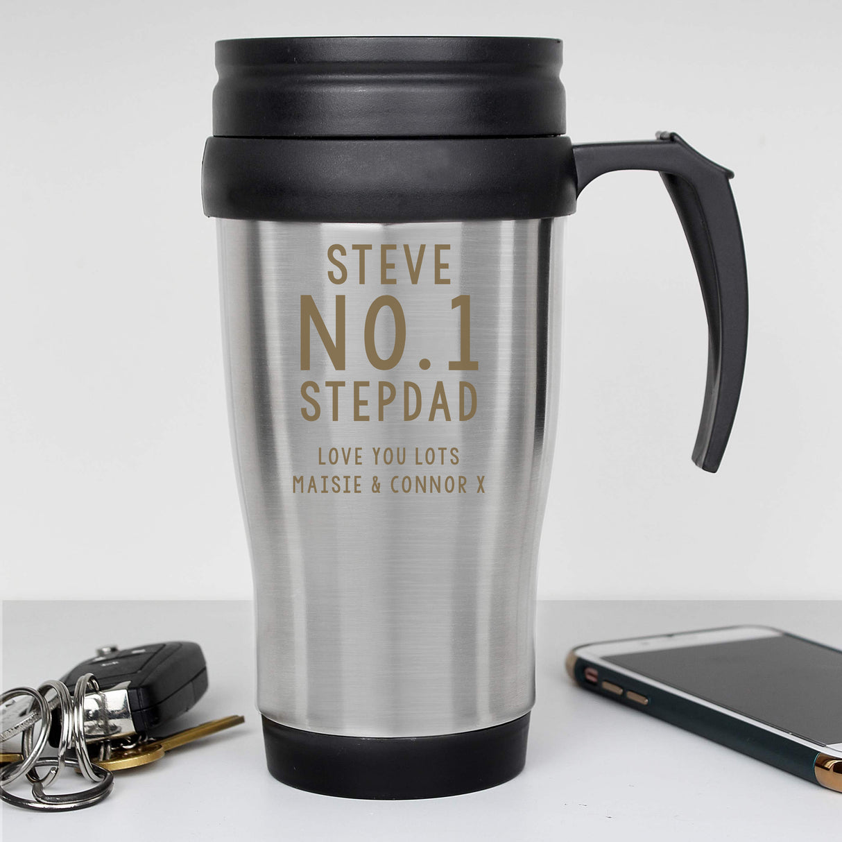 Personalised Free Text Travel Mug - Travel Mugs at Gift Moments