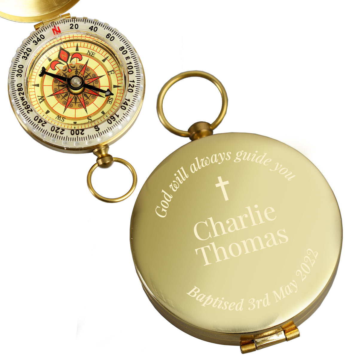 Personalised Religious Compass - A Guiding Keepsake - Compasses at Gift Moments