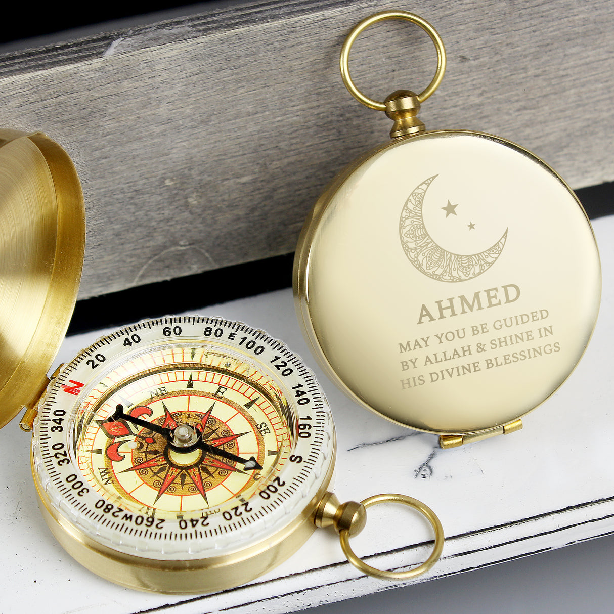 Personalised Keepsake Compass for Ramadan and Eid: 6 - Compasses By Gift Moments