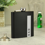 Personalised Name Only Black Hip Flask - Hip Flasks at Gift Moments