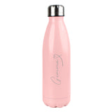 Personalised Heart Pink Metal Insulated Drinks Bottle - Water Bottles at Gift Moments