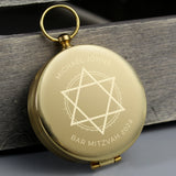 Personalised Bar and Bat Mitzvah Keepsake Compass - Compasses at Gift Moments