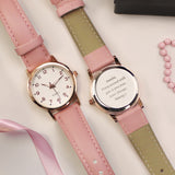 Personalised Girls Pink & Rose Gold Watch: 1 - Watches By Gift Moments