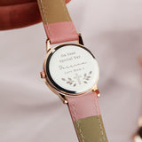 Personalised Holy Communion / Christening Pink Watch: 4 - Watches By Gift Moments