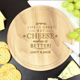 Personalised Life Better Cheese Board: 2 - Cheese Boards By Gift Moments