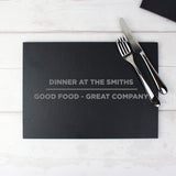 Personalised Classic Slate Rectangle Placemat - Placemats at Gift Moments