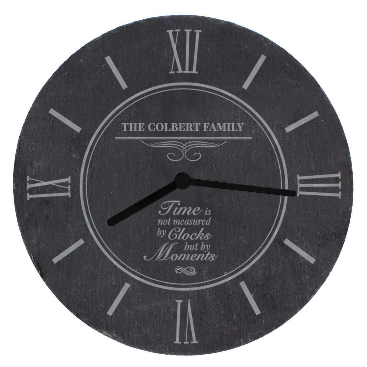 Personalised Slate Clock for Special Moments: 5 - Clocks By Gift Moments