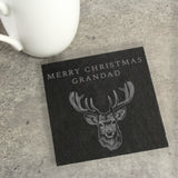 Personalised Stag Slate Coaster - Coasters at Gift Moments