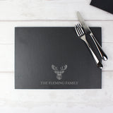 Personalised Stag Slate Placemat Default Title - Placemats at Gift Moments