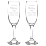 Personalised Celebration Pair of Flutes - Champagne Flutes at Gift Moments