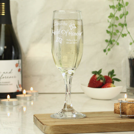 Personalised Elegance Flute - Champagne Flutes at Gift Moments