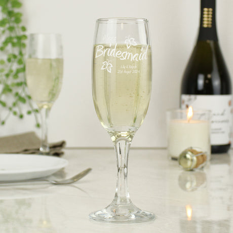 Personalised Elegance Flute - Champagne Flutes at Gift Moments