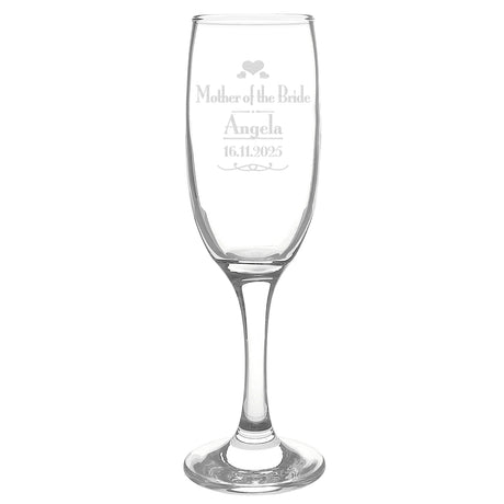 Personalised Decorative Wedding Mother of the Bride Glass Flute - Champagne Flutes at Gift Moments