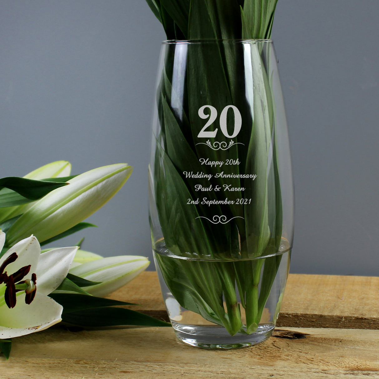 Personalised 20 Years Bullet Vase Default Title - Vases at Gift Moments