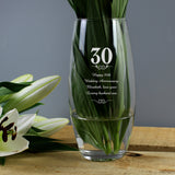 Personalised 30 Years Bullet Vase Default Title - Vases at Gift Moments