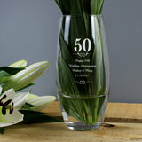 Personalised 50 Years Bullet Vase Default Title - Vases at Gift Moments