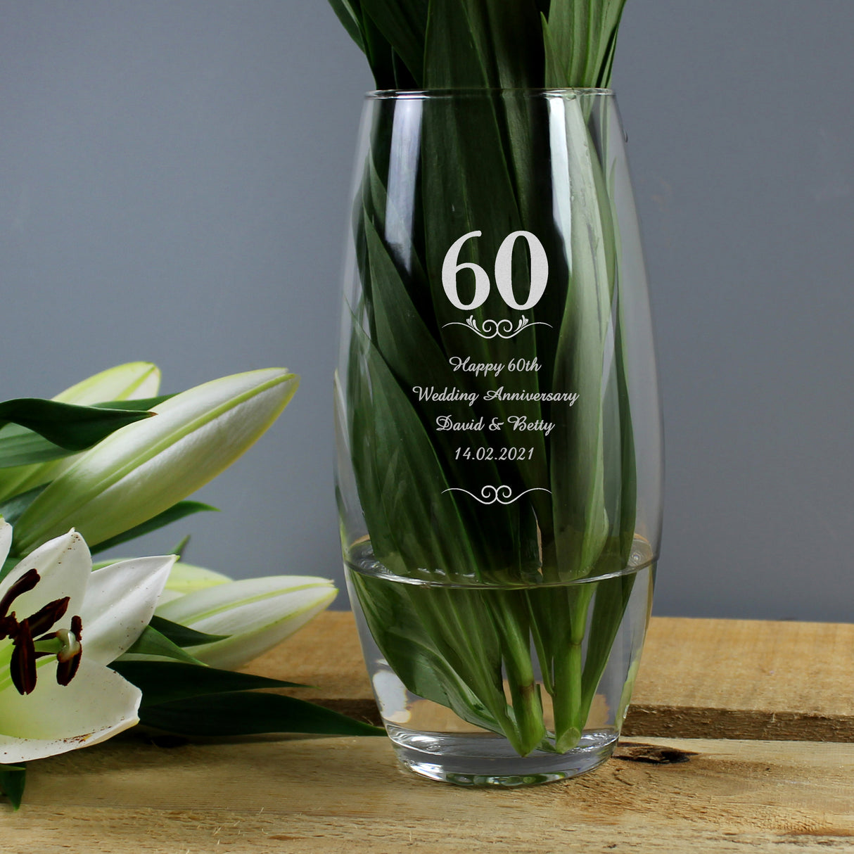 Personalised 60 Years Bullet Vase Default Title - Vases at Gift Moments