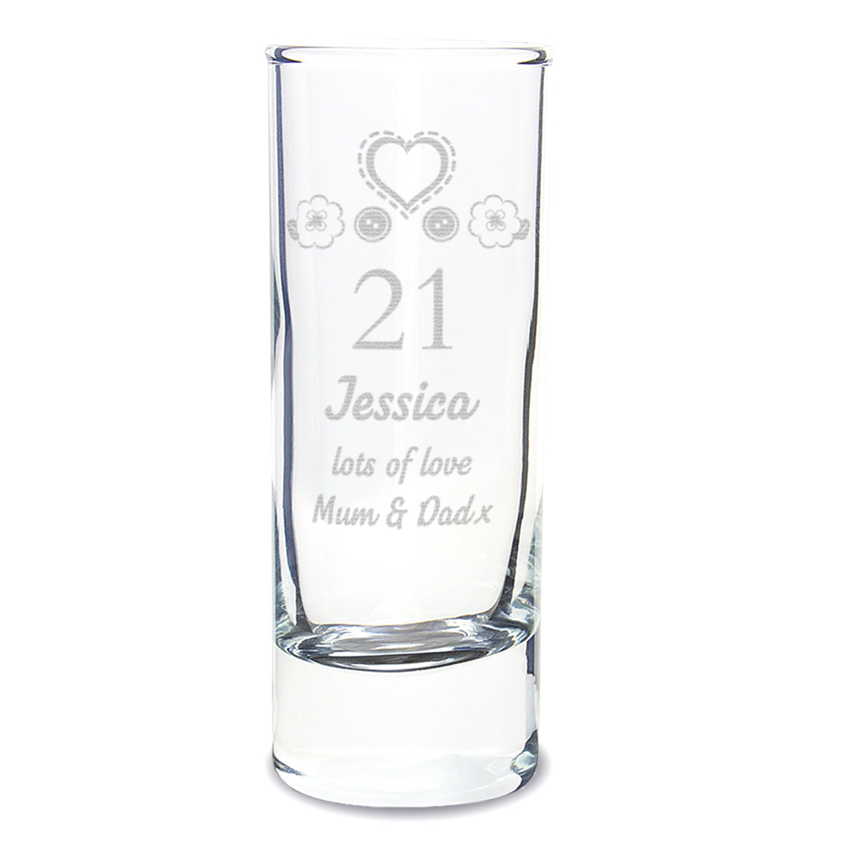 Personalised Birthday Craft Shot Glass Engraved Default Title - Shot Glasses at Gift Moments