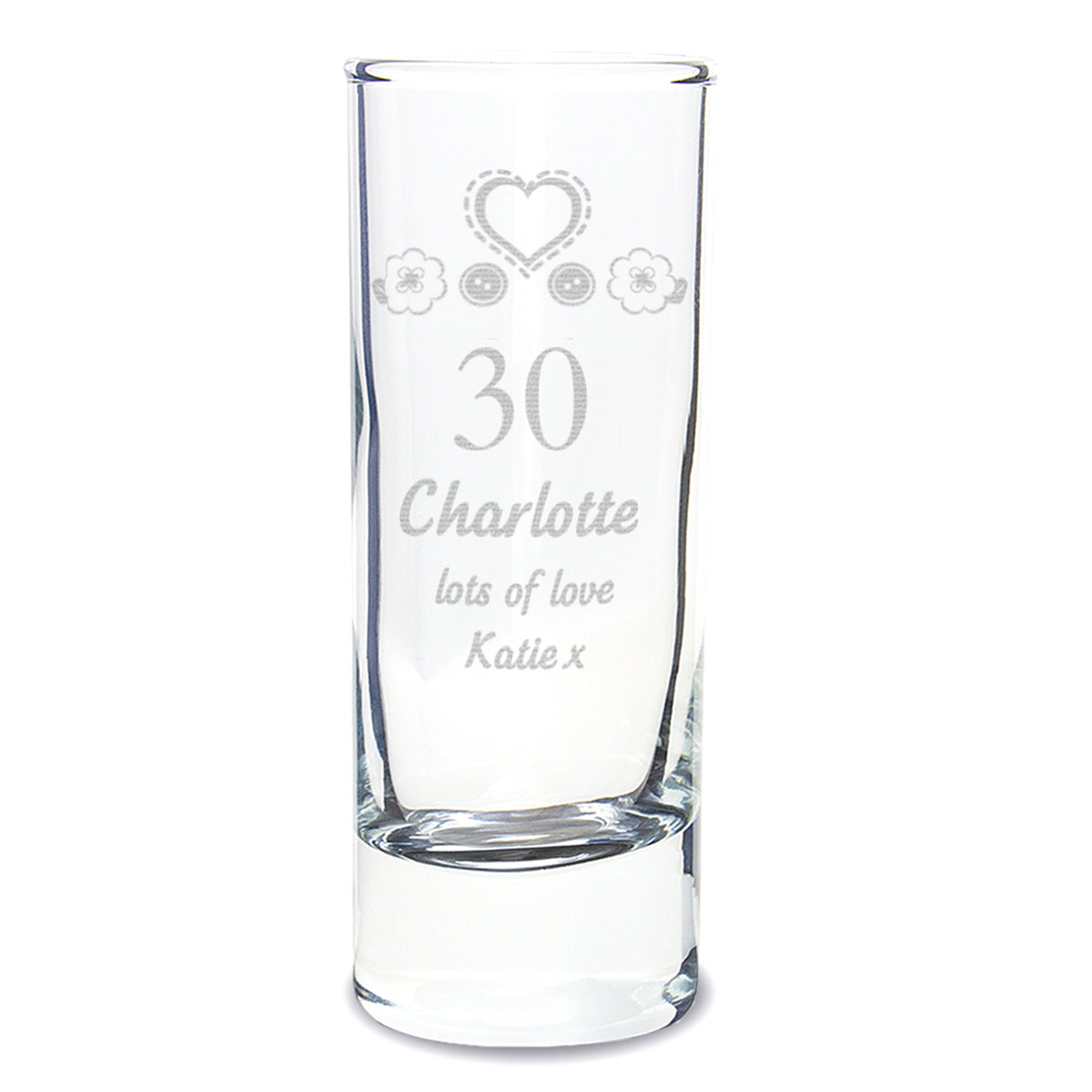 Personalised Birthday Craft Shot Glass Engraved - Shot Glasses at Gift Moments