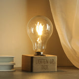 Personalised Free Text LED Bulb Table Lamp - LED Lighting at Gift Moments