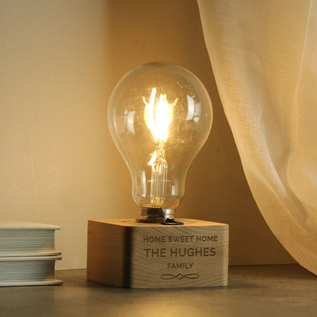 Personalised Decorative LED Bulb Table Lamp - LED Lighting at Gift Moments