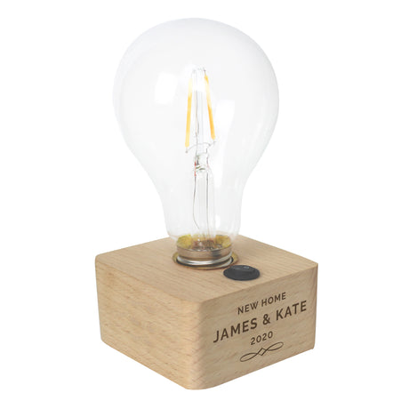 Personalised Decorative LED Bulb Table Lamp - LED Lighting at Gift Moments