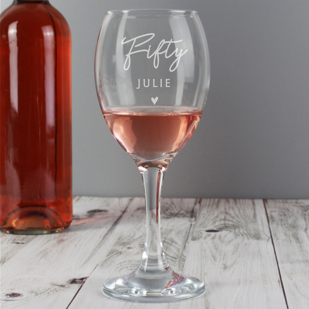 Personalised Big Age Wine Glass Gift: 5 - Wine Glasses By Gift Moments