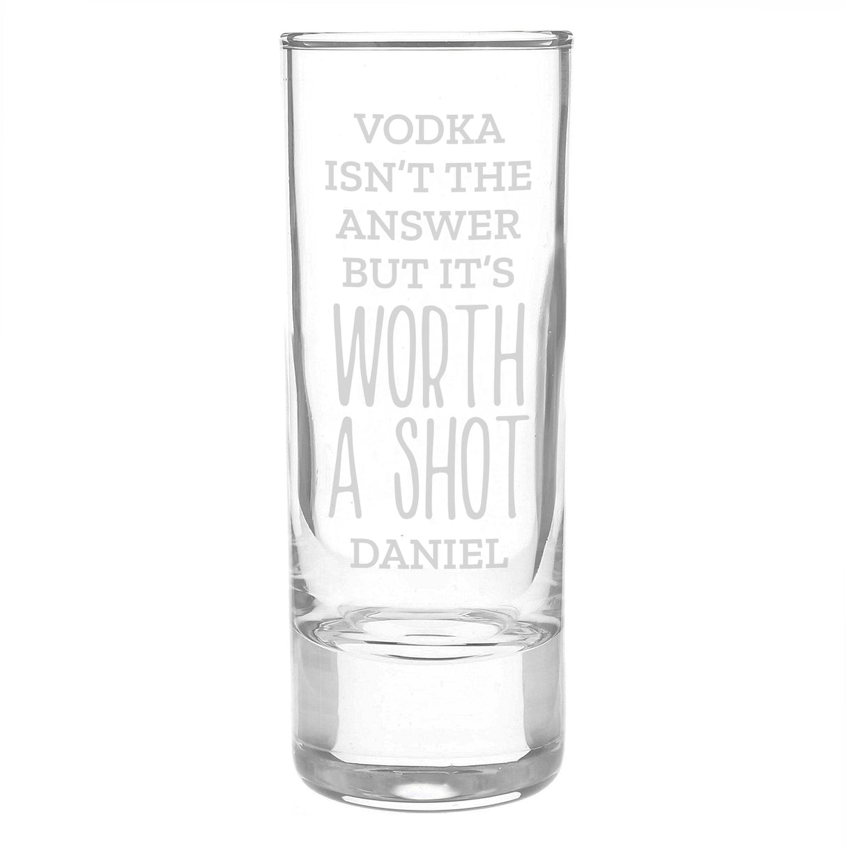 Personalised 'Worth A Shot' Shot Glass - Shot Glasses at Gift Moments