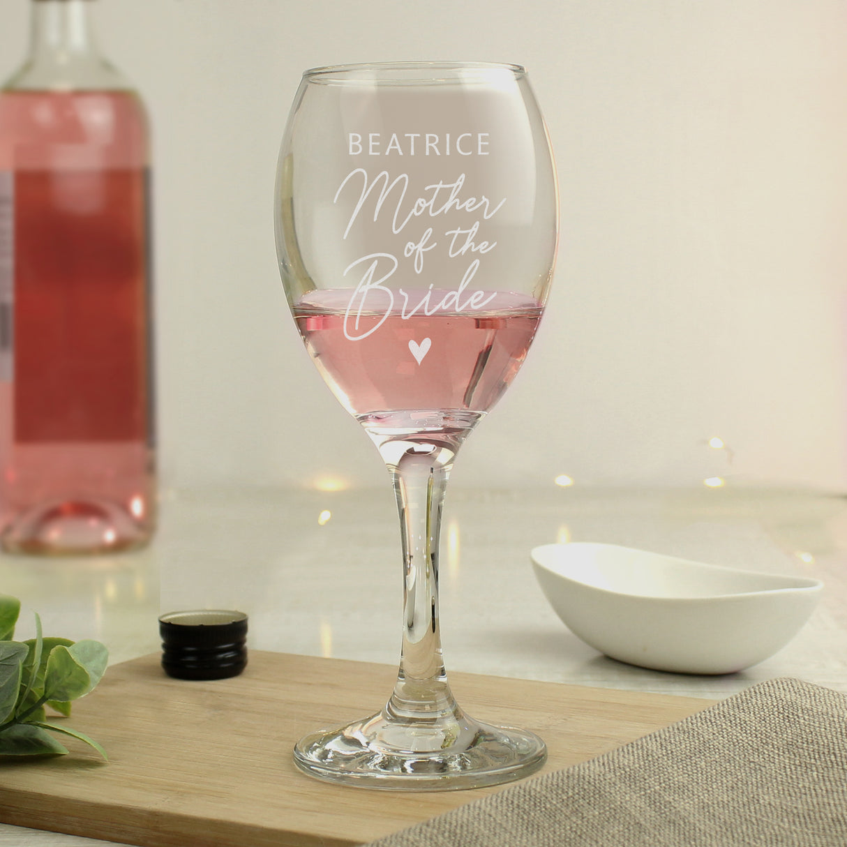 Personalised Mother of the Bride Wine Glass - Wine Glasses at Gift Moments