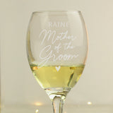 Personalised Mother of the Groom Wine Glass - Wine Glasses at Gift Moments