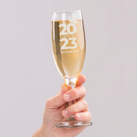 Personalised Class of Graduation Flute - Champagne Flutes at Gift Moments