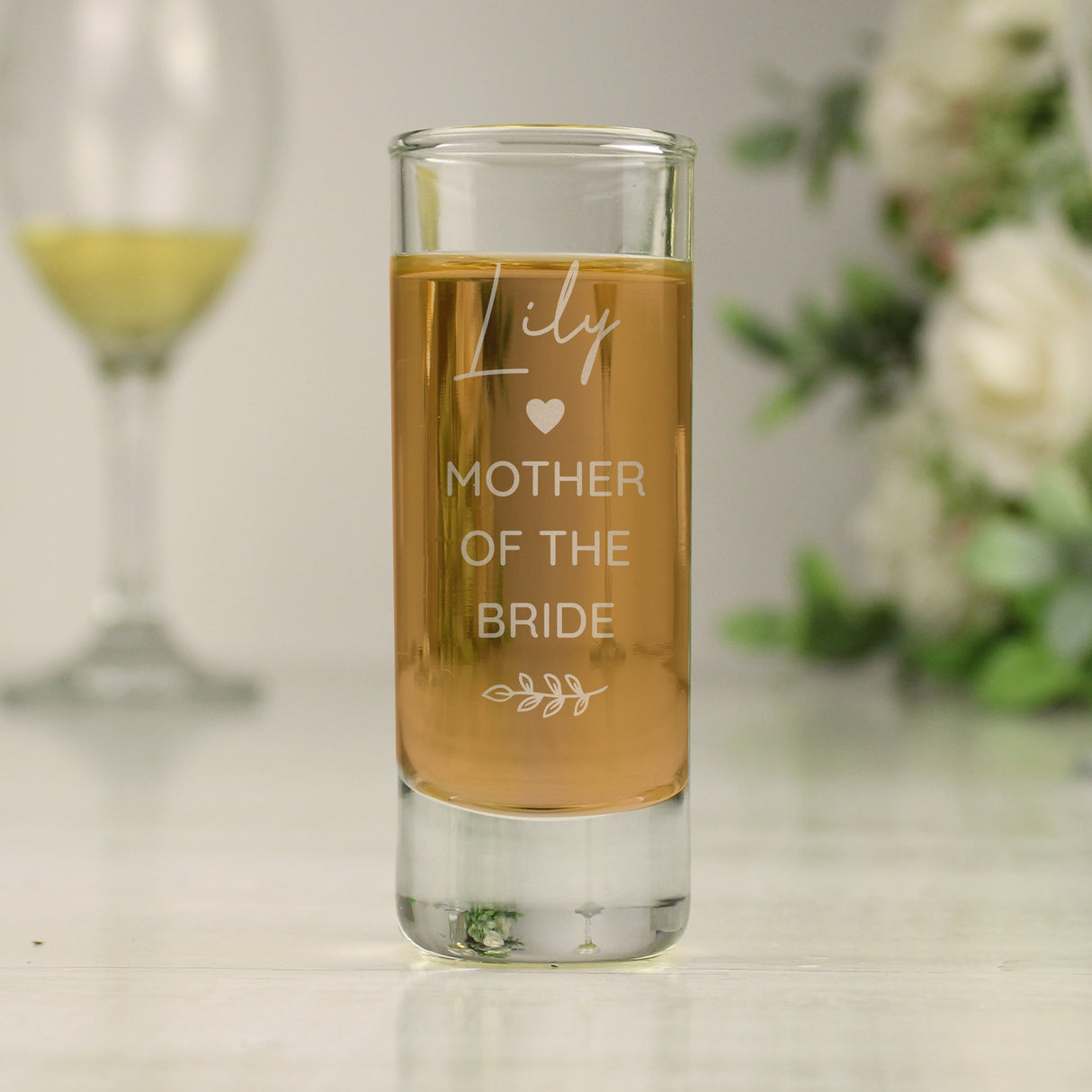 Personalised Free Text Botanical Shot Glass - Shot Glasses at Gift Moments