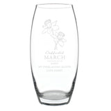 Personalised March Birth Flower Bullet Vase - Vases at Gift Moments