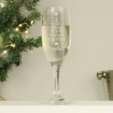 Personalised Christmas Tree Glass Flute Default Title - Champagne Flutes at Gift Moments