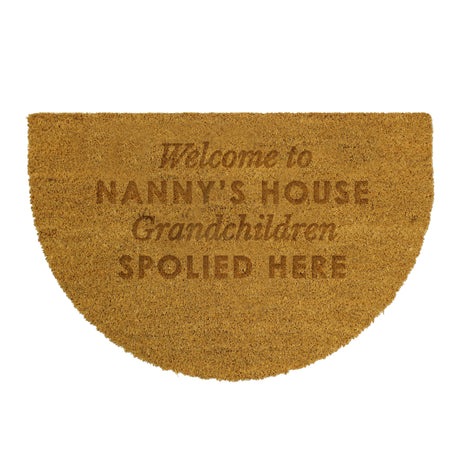 Personalised Free Text Half Moon Indoor Doormat - Doormats at Gift Moments