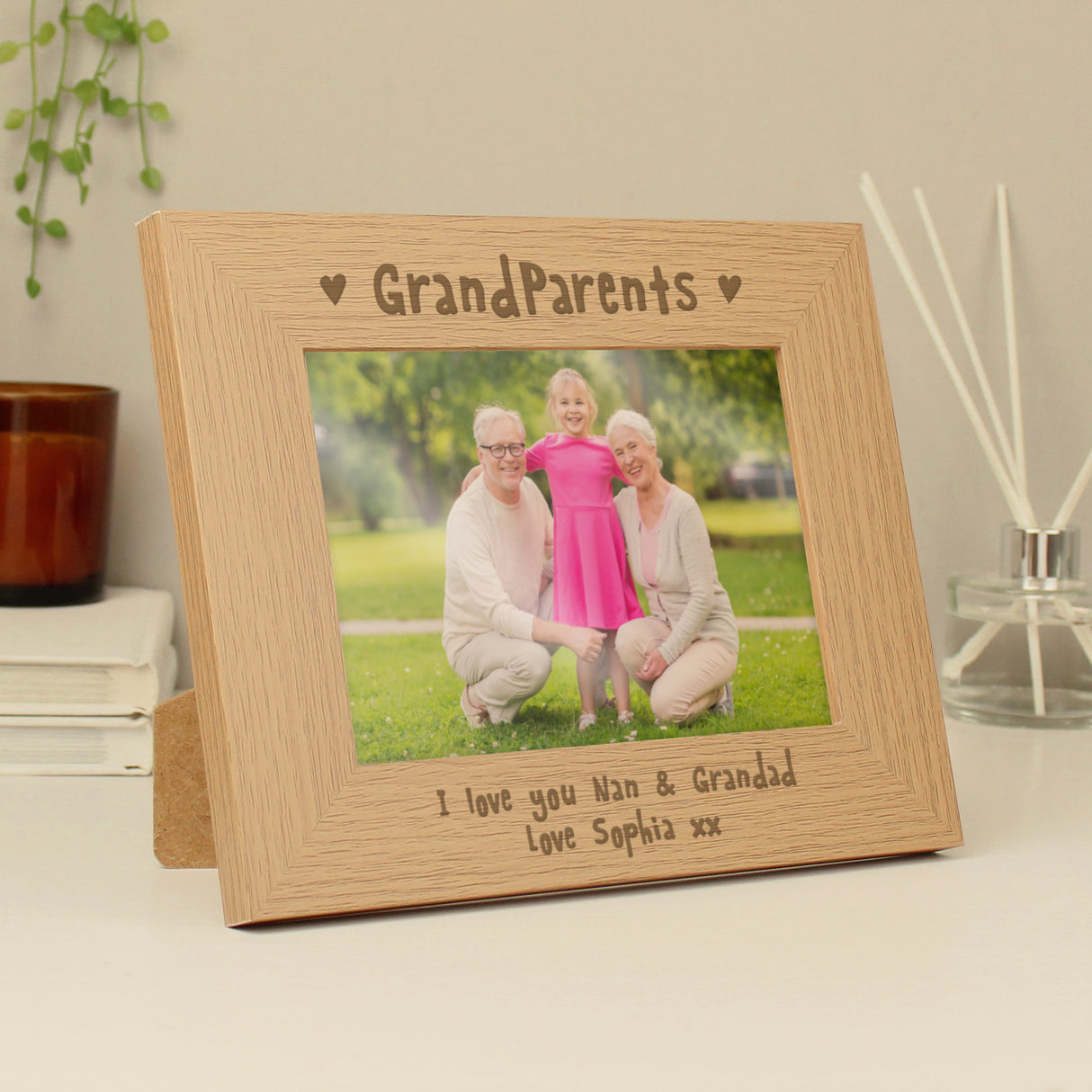 Personalised Grandparents 5x7 Landscape Photo Frame - Photo Frames at Gift Moments