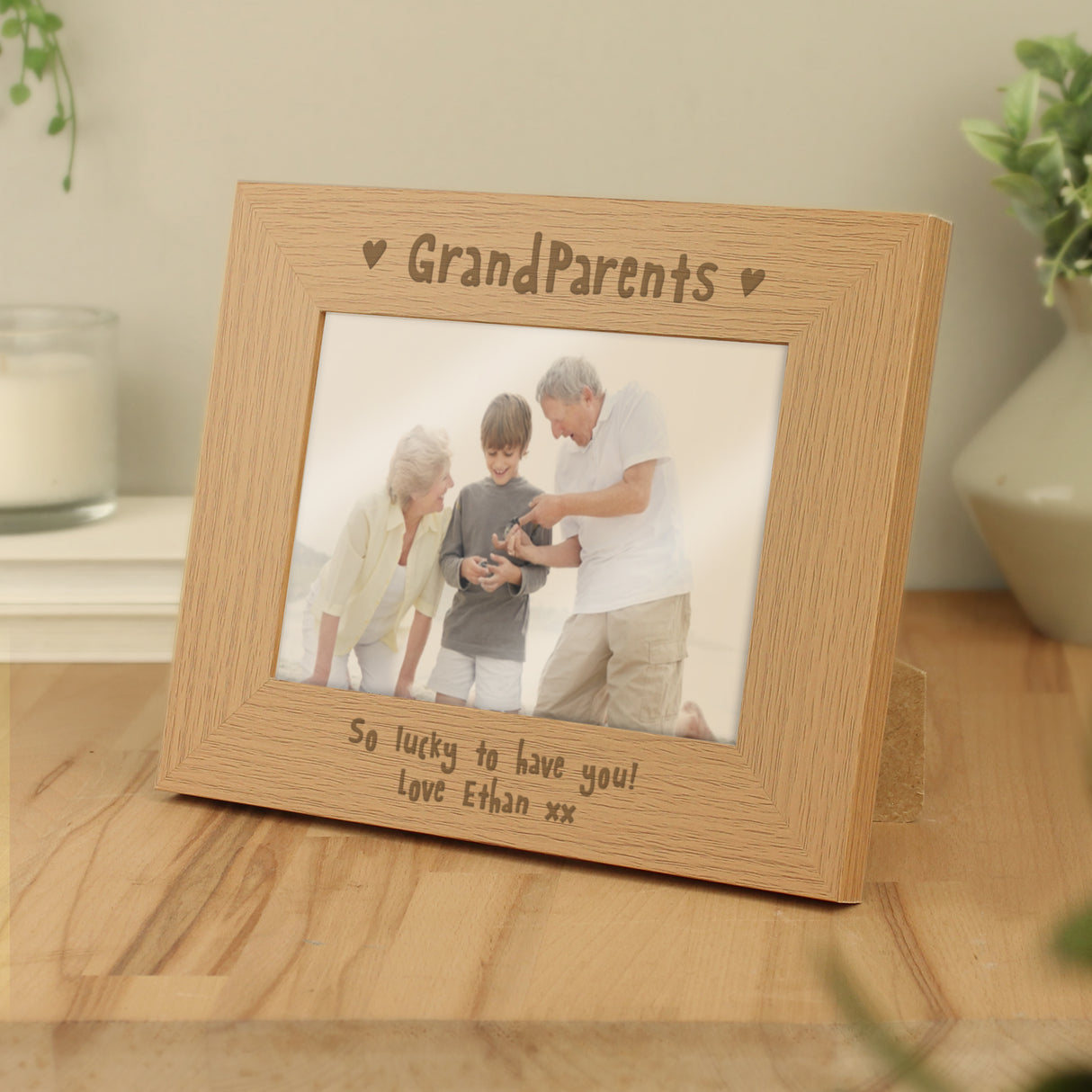 Personalised Grandparents 5x7 Landscape Photo Frame - Photo Frames at Gift Moments