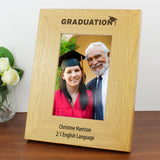 Personalised Graduation Oak Photo Frame 6x4: 1 - Photo Frames By Gift Moments