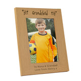 Personalised Grandchild Oak Finish Photo Frame: 4 - Photo Frames By Gift Moments