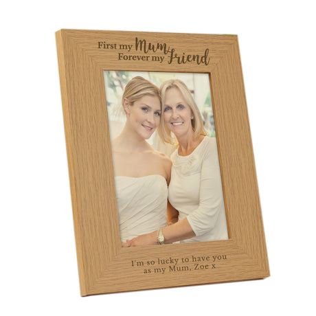 Personalised Mum Photo Frame 5x7 Oak Finish: 4 - Photo Frames By Gift Moments