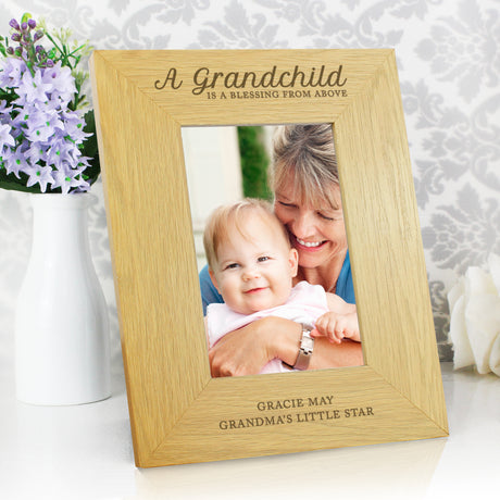 Personalised Grandchild Blessing Photo Frame: 4 - Photo Frames By Gift Moments