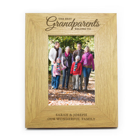 Personalised Best Grandparents Photo Frame 6x4: 2 - Photo Frames By Gift Moments