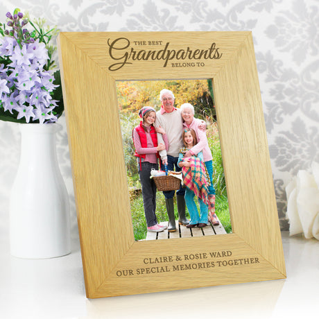 Personalised Best Grandparents Photo Frame 6x4: 3 - Photo Frames By Gift Moments