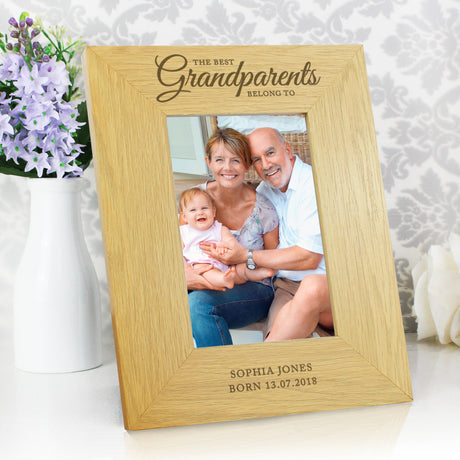 Personalised Best Grandparents Photo Frame 6x4: 5 - Photo Frames By Gift Moments