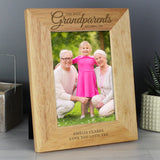 Personalised ’Best Grandparents’ Oak Photo Frame: 4 - Photo Frames By Gift Moments