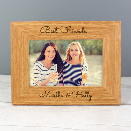 Personalised Free Text 6x4 Wooden Photo Frame - Photo Frames at Gift Moments